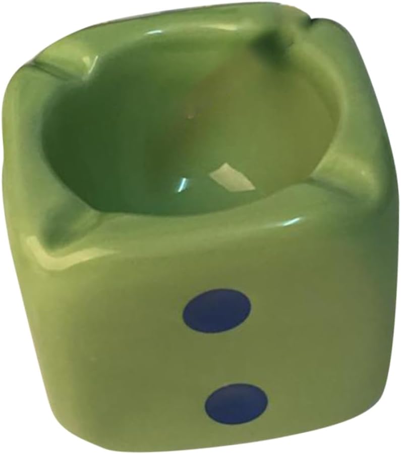 صينية رمي النرد السيراميكية، قطعة ديكور مكتبية فريدة لتزيين المنزل والمكتب - Image 1